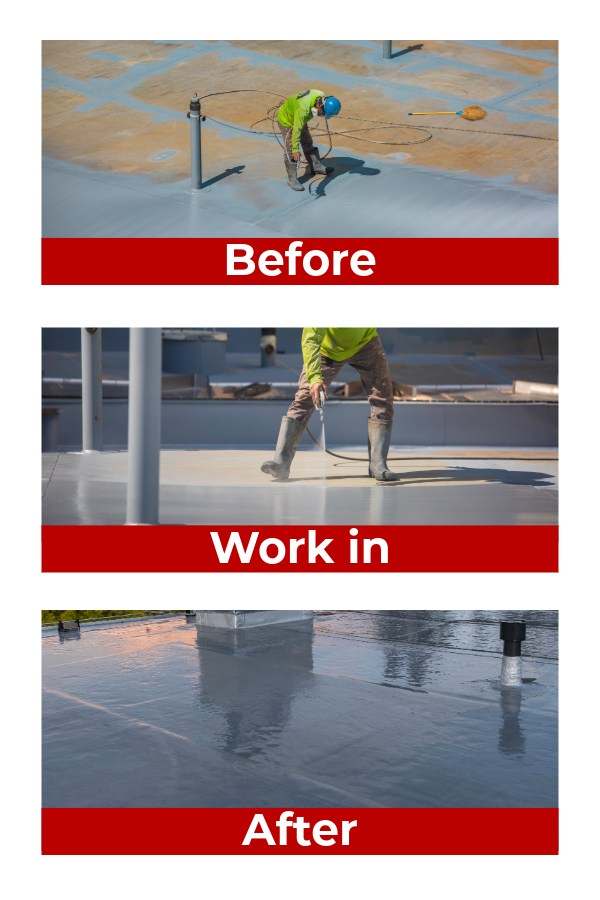 Commercial roof coating project Commercial roof coating project